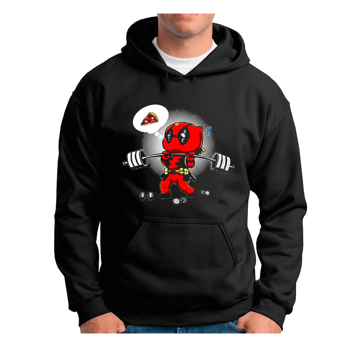 Buzo, Hoddie I Do It For Pizza Premium, Estampado Doble