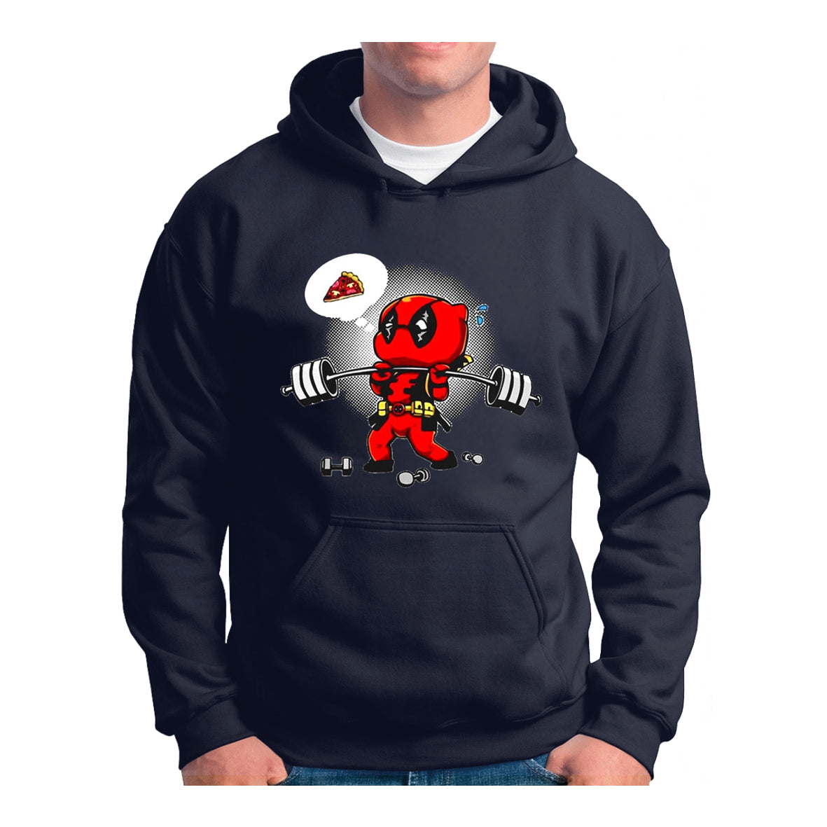 Buzo, Hoddie I Do It For Pizza Premium, Estampado Doble