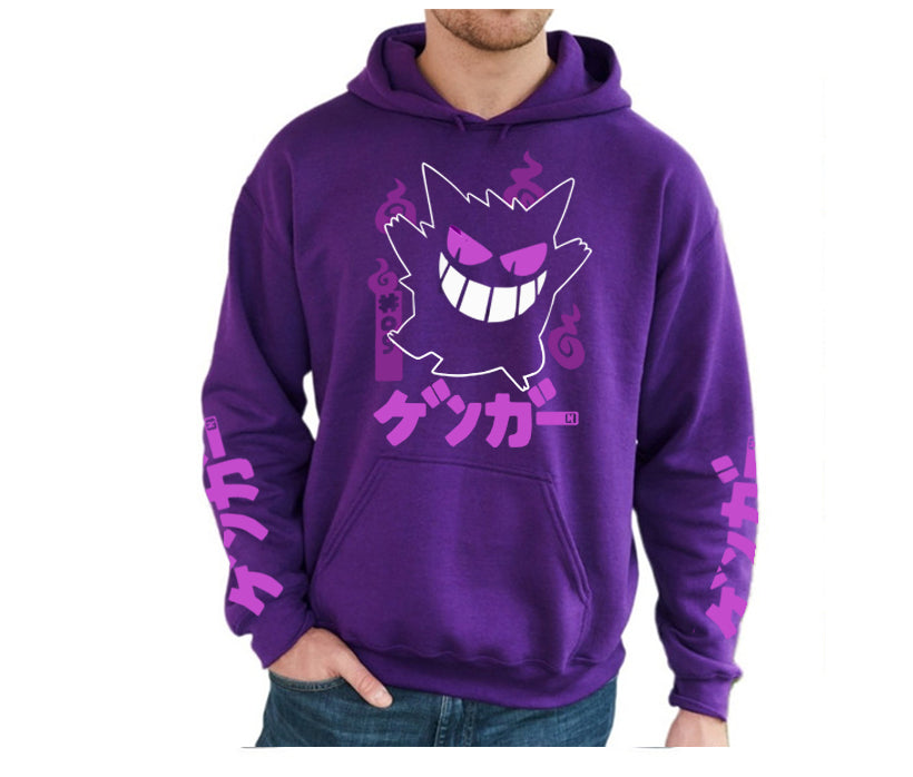 Buzo, Hoddie Pokemon Fantasma Premium / Estampado Doble