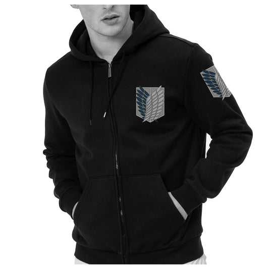 Buzo, Hoddie Snk, Attack On Titan Abierto Premiun / Estampado Doble