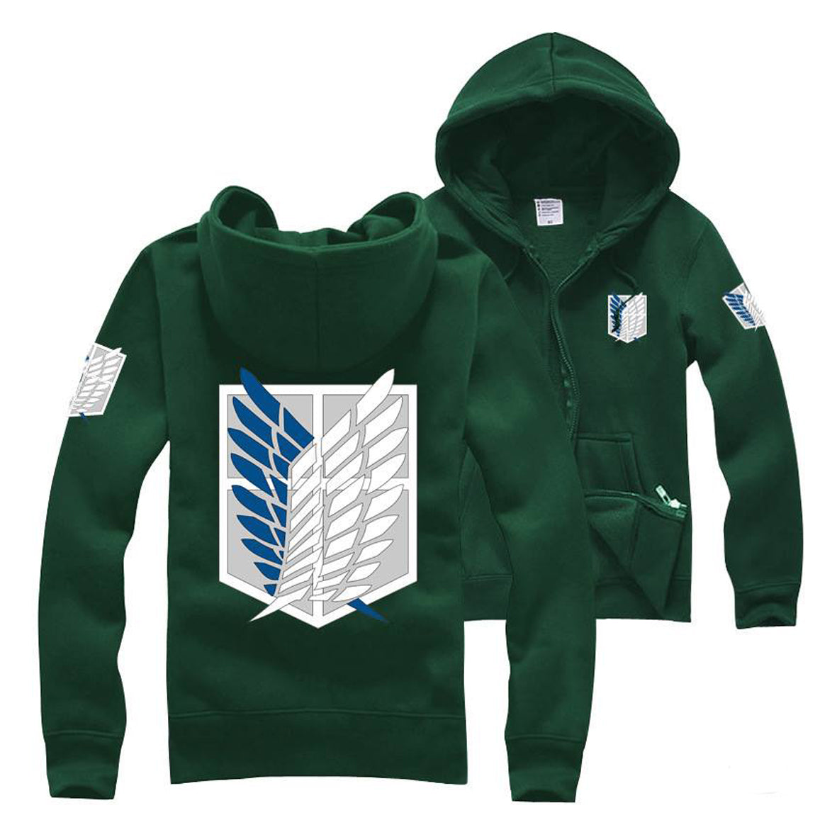 Buzo, Hoddie Snk, Attack On Titan Abierto Premiun / Estampado Doble