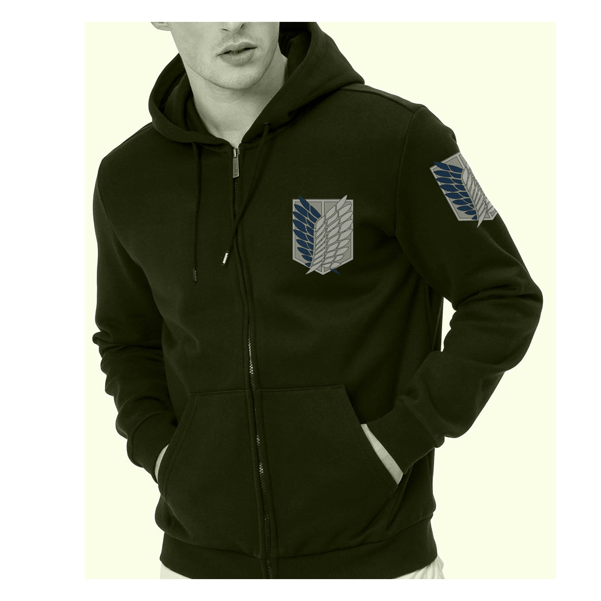 Buzo, Hoddie Snk, Attack On Titan Abierto Premiun / Estampado Doble