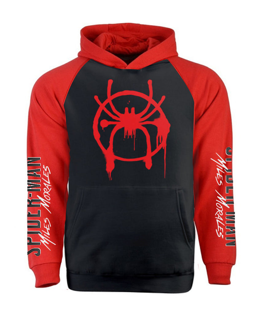 Buzo hoddie Spiderman Mike morales  Bicolor Premium Niños